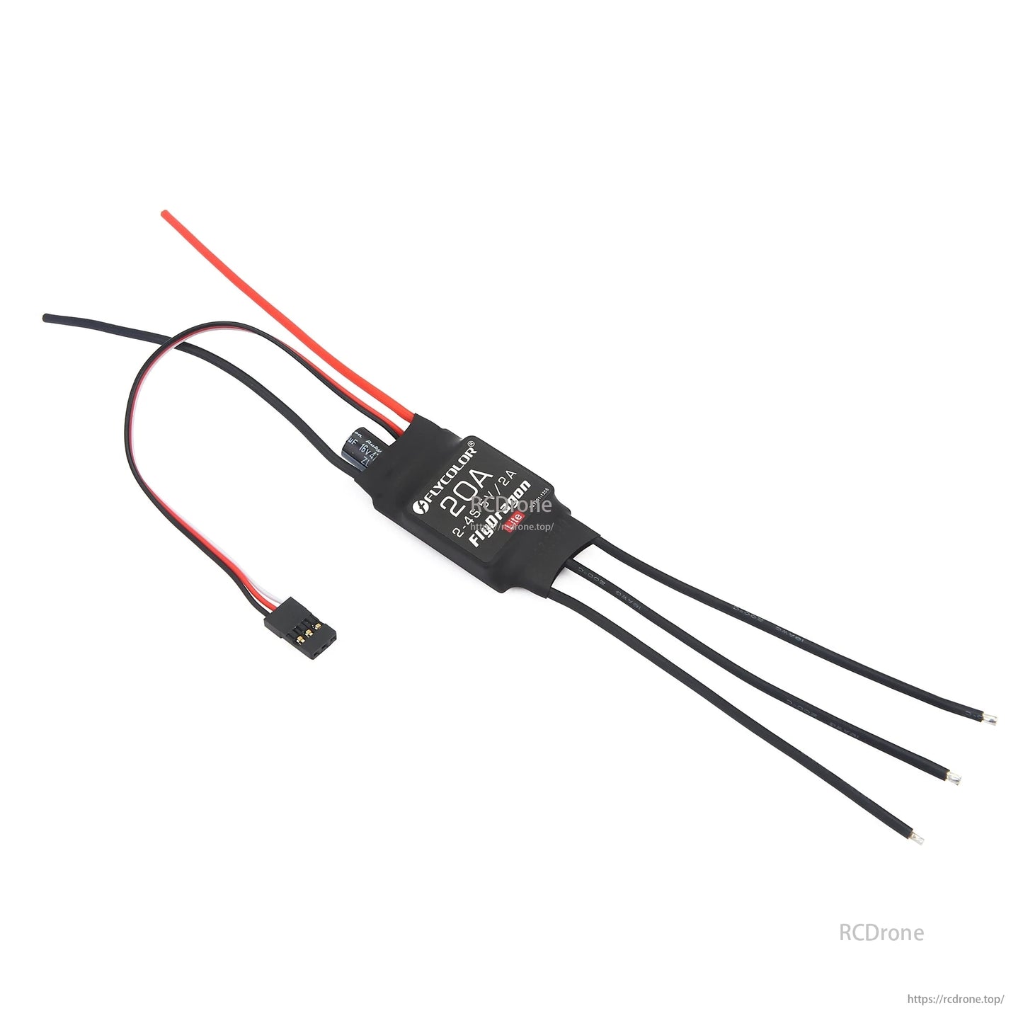 Flycolor FlyDragon Lite ESCs (20A-50A, 2-4S) for FPV drones offer high-performance brushless motor control.