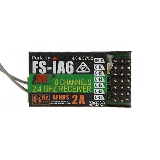 FlySky FS-iA6 रिसीवर - 6CH AFHDS 2.4G एंटीना रेसिंग ड्रोन I6S FPV रिमोट कंट्रोलर के लिए संगत फ्लाईस्काई I6A ट्रांसमीटर FPV रेसर पार्ट्स