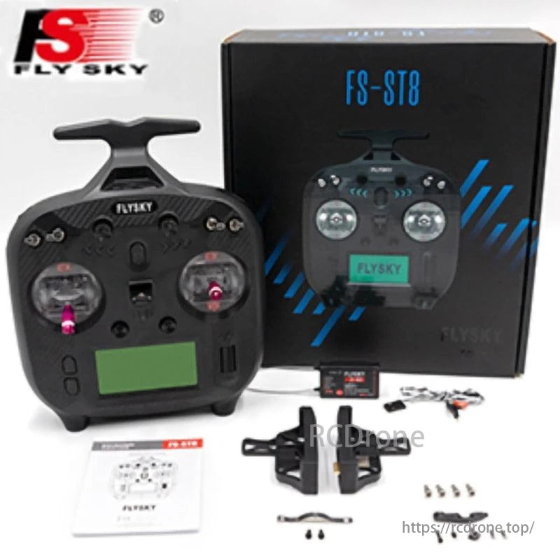 FLYSKY FS-ST8 2.4GHz 8CH Transmitter - Remote Controller ANT Protocol with FS-SR8 Receiver 1000M Remote Control Distance