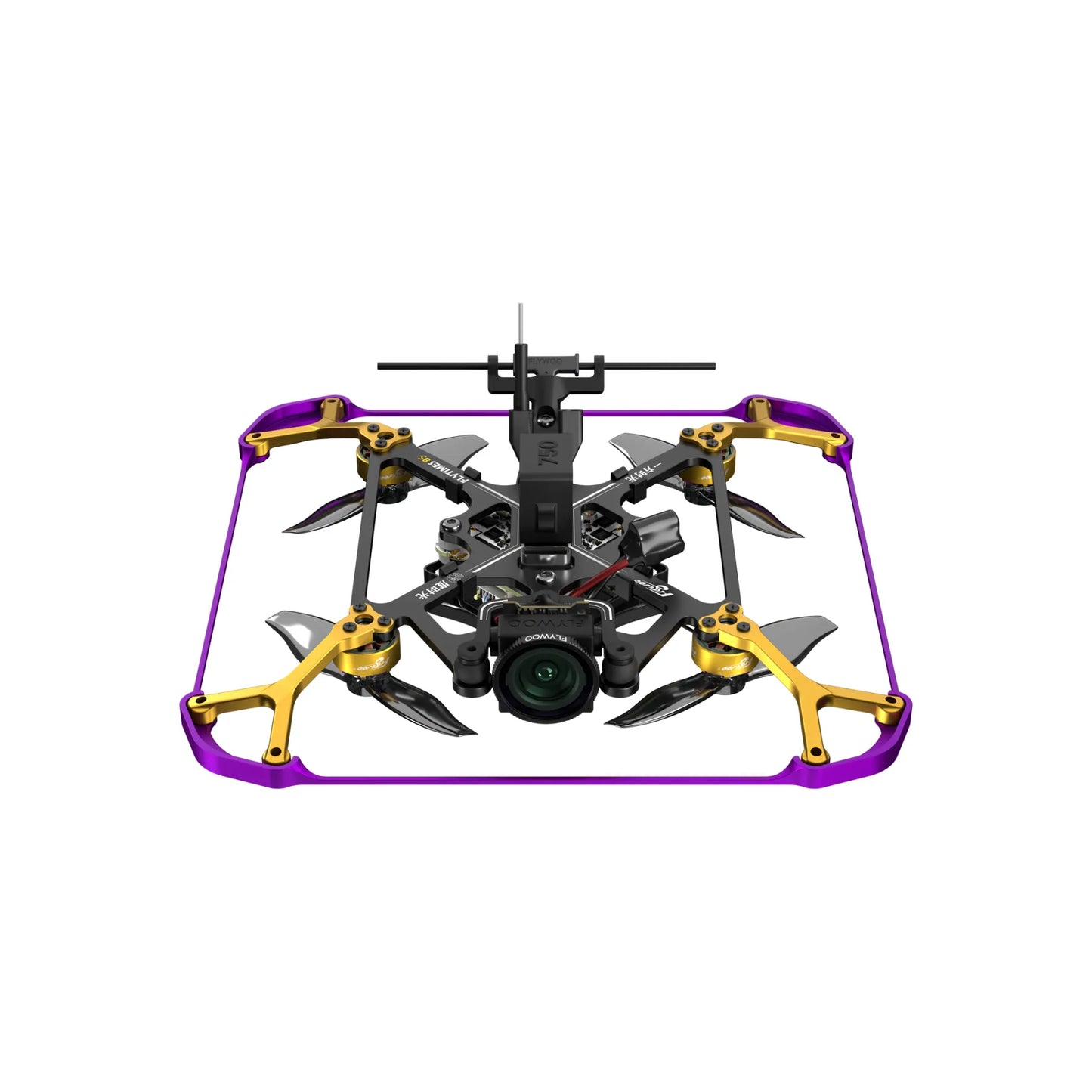 Flywoo Flytimes 85 HD O4 2S Cinewhoop drone, purple frame, DJI O4 Air Unit, 2-inch FPV with camera.