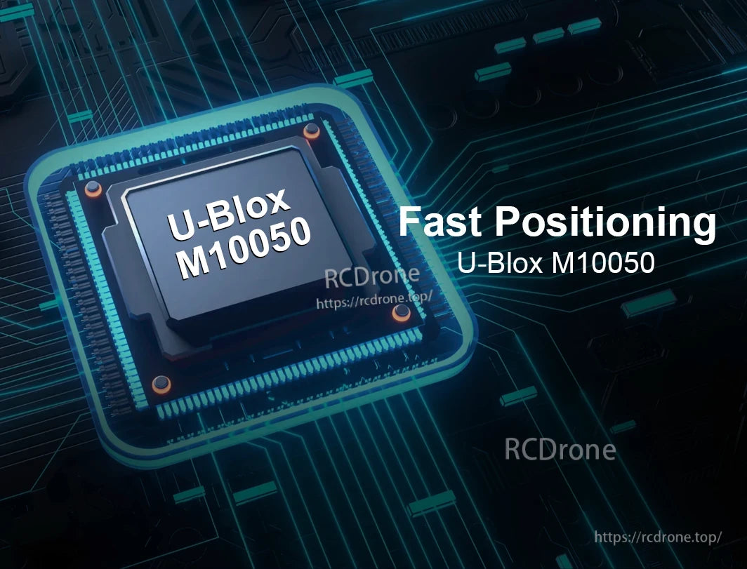 Foxeer M10Q-250 V2 GPS, The module features a ceramic antenna and IST8310 compass, providing 2D ACC positioning accuracy up to 1.5m horizontally and speed accuracy of 0.05 m/s.