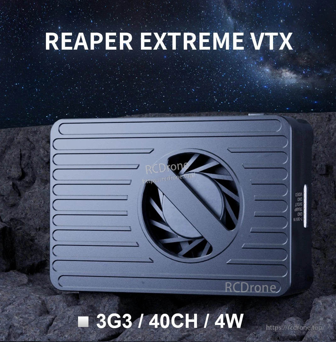 Foxeer Reaper 3.3G 4W 40CH VTx, Foxeer Reaper 3.3GHz 4-way 40-channel video transmitter