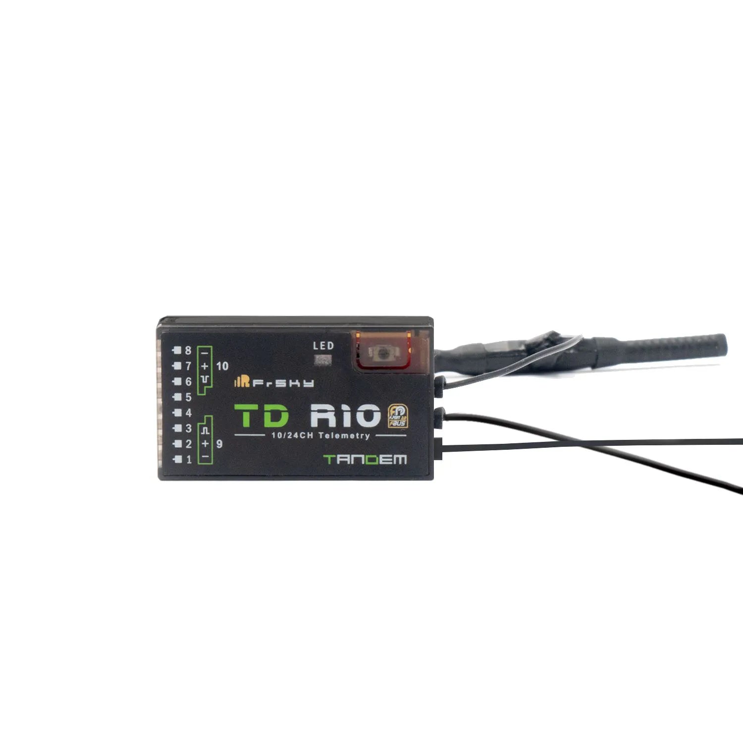 FrSky TD R10 수신기 - 10개의 채널 포트가 있는 2.4G 및 900M 직렬 듀얼 밴드 수신기 – RCDrone