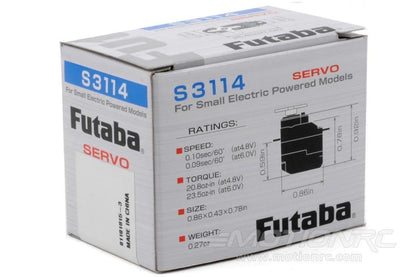 Futaba S3114 High Torque Nylon Gear Sub-Micro Servo 1.5Kg/cm 1.7Kg/cm