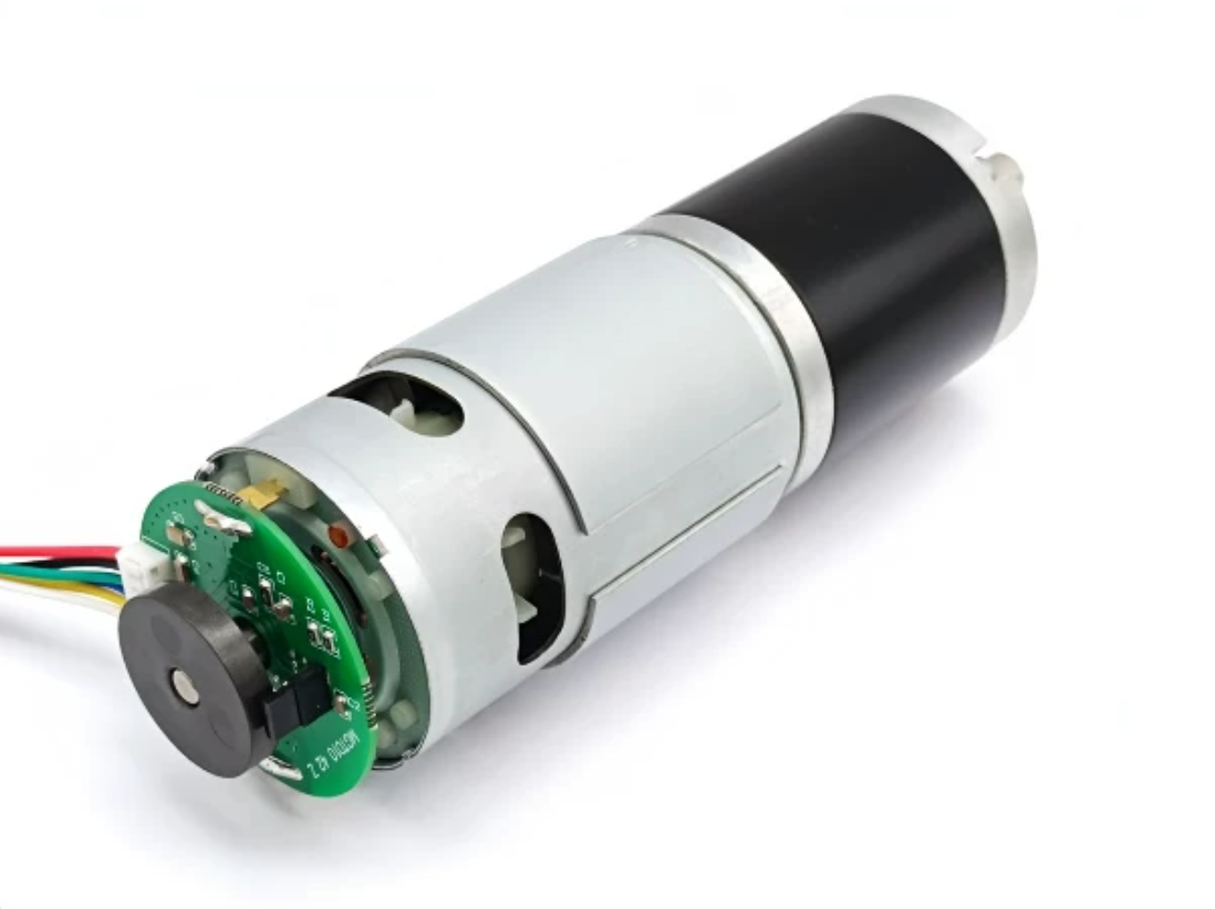 42GP-775 With Encoder Rear Hall encoder and detachable harness