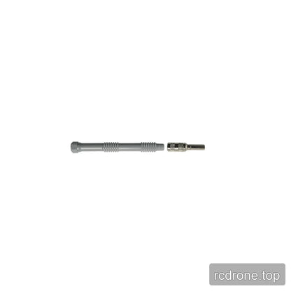 Silver 4.5 mm socket wrench with a textured handle, shown beside its separate metal socket head.