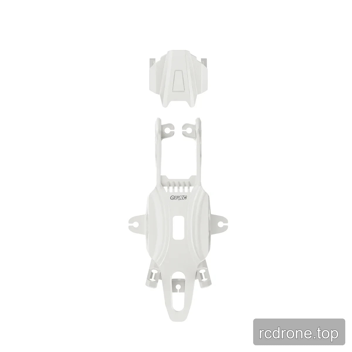 Cream-white canopy and camera protective cover pieces shown separately on a white background.