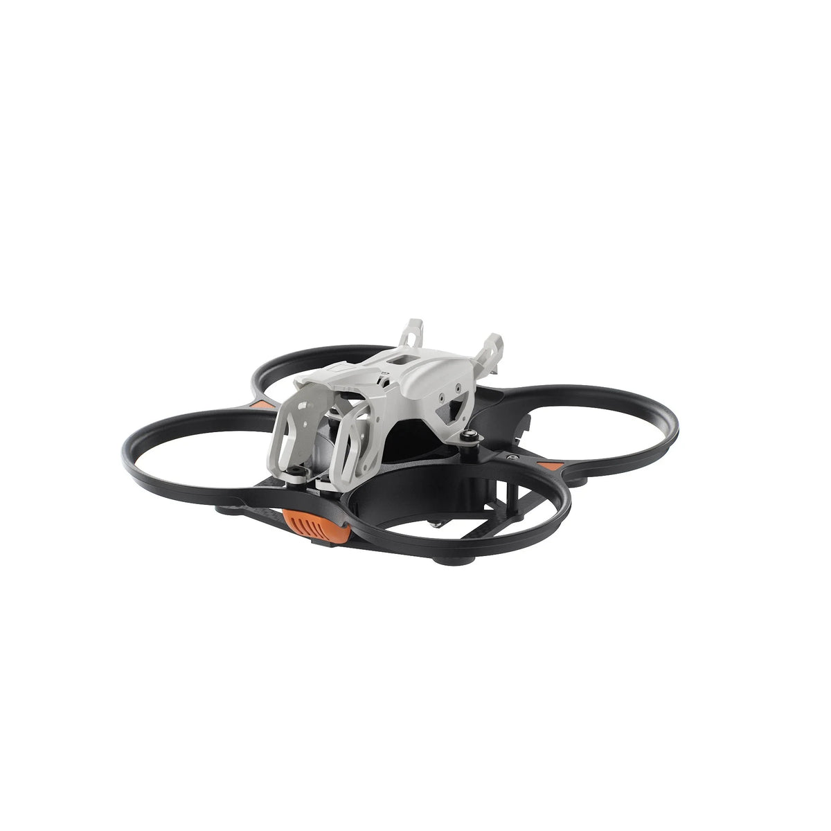 DarkStar25 ducted frame assembly in black with a cream-white canopy, shown from the front-left on white.