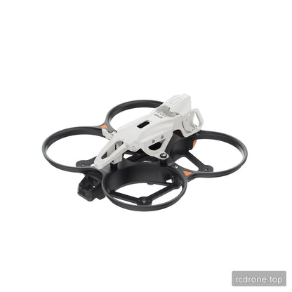 DarkStar25 black ducted frame with cream-white canopy, shown from an elevated rear-right angle on white.