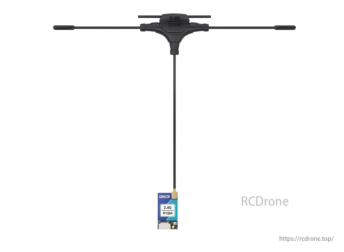 GEPRC ELRS Nano 915M/2.4G Dual-Band Receiver, This system supports telemetry transmission power up to 100mW, refresh rates up to 1000Hz, and WiFi firmware updates.