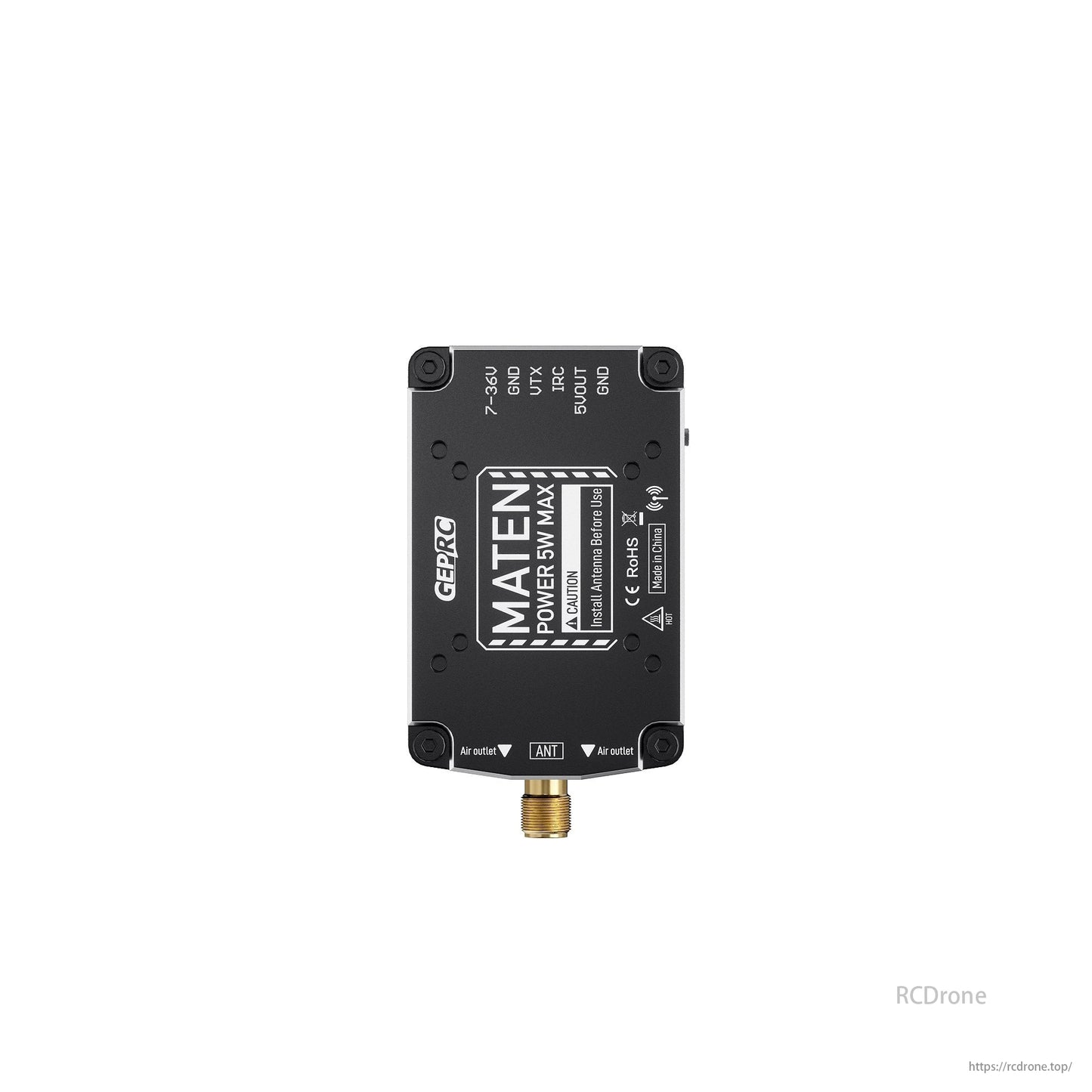 GEPRC MATEN 1.2G 5W VTX PRO – High Power 1.2GHz 1.3GHz 9Channel Long Range Video Transmitter for FPV Drone with IRC Tramp Control