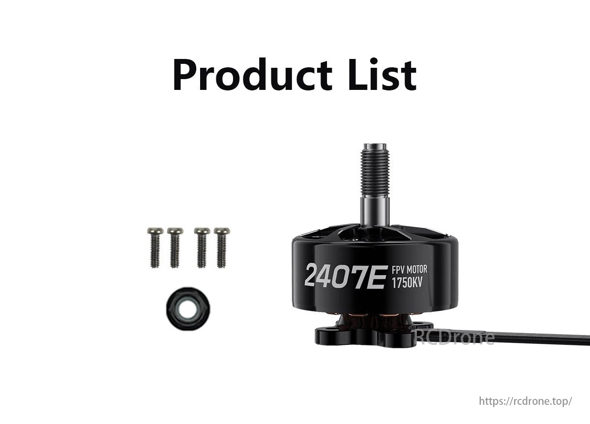 GEPRC SPEEDX2 2407E 1750KV Brushless FPV Motor, This 1750KV motor is suitable for aggressive racing or long-range freestyle builds that require heavy payloads and dynamic flight.