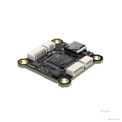 GEPRC TAKER F722 SE Flight Controller features STM32F722, 6 UARTs, 2-6S support, MPU6000, dual BEC, and a compact 25.5x25.5mm design for FPV drones.