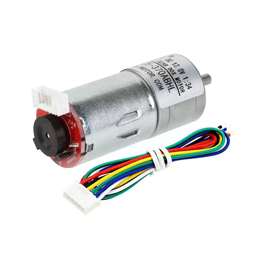CHIHAI GM25-370 encoder motor, rear connection and cable