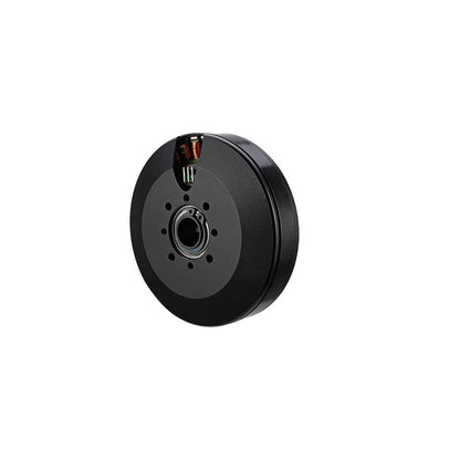 Flashhobby GM80-90T gimbal motor with black round housing, central bearing opening and mounting holes