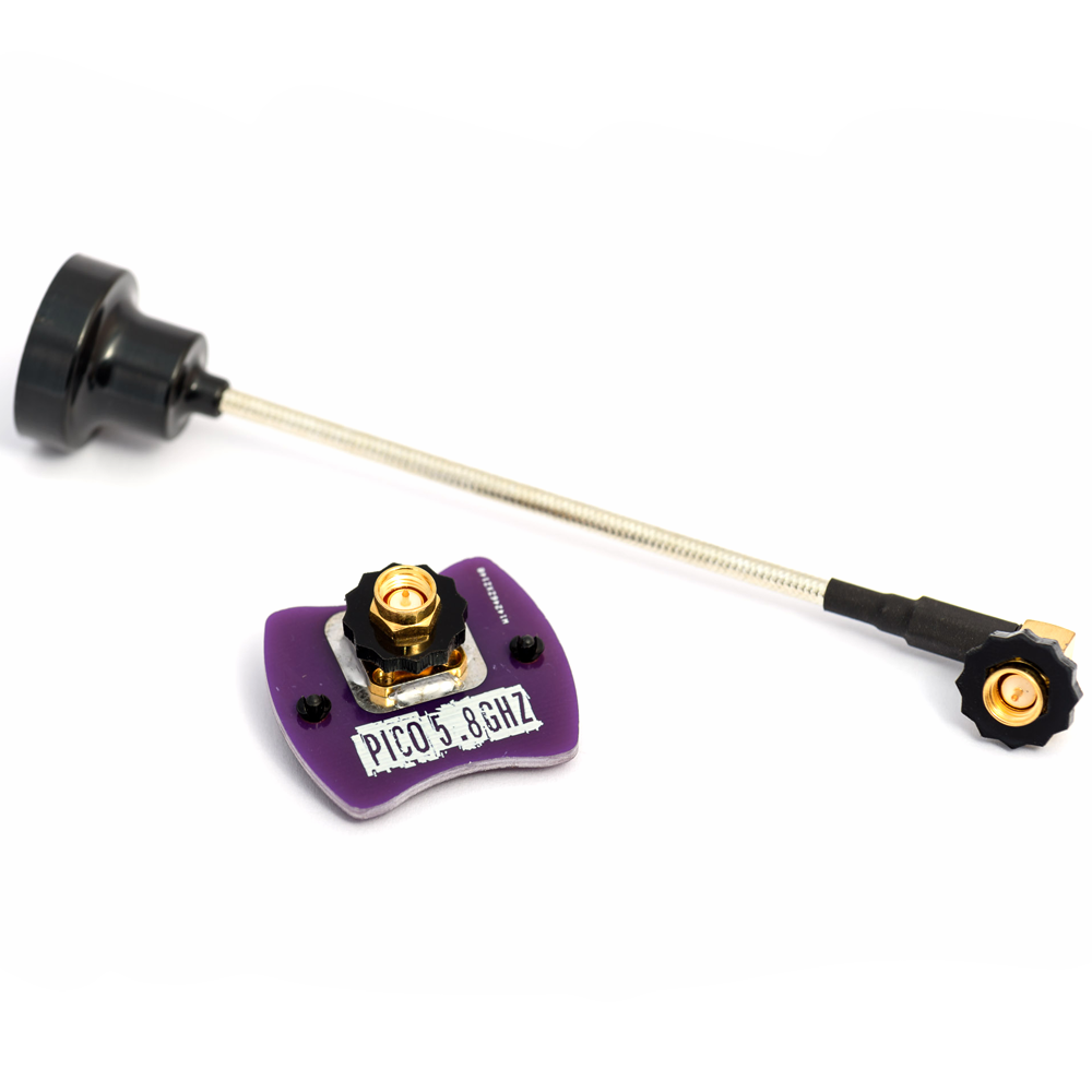 Menace FPV Goggle Pack RHCP antenna set with Pico 5.8GHz patch and right-angle coax pigtail