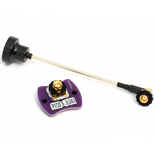 Menace FPV Goggle Pack RHCP antenna set with Pico 5.8GHz patch and right-angle coax pigtail