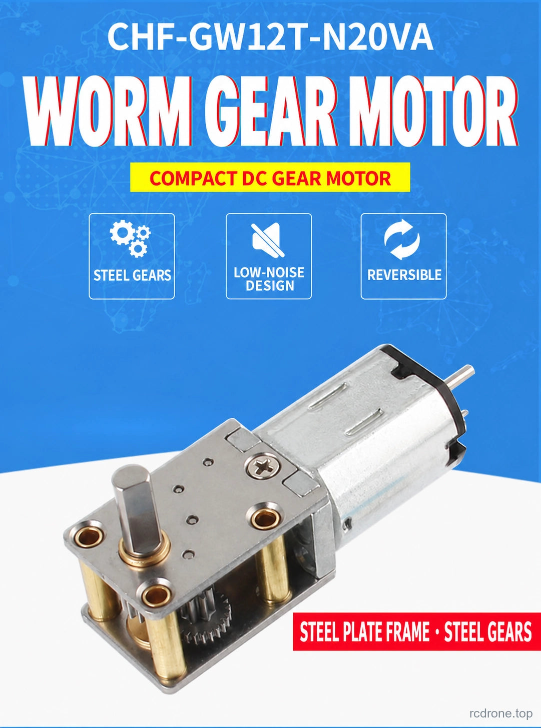 GW12T-N20VA worm gear motor