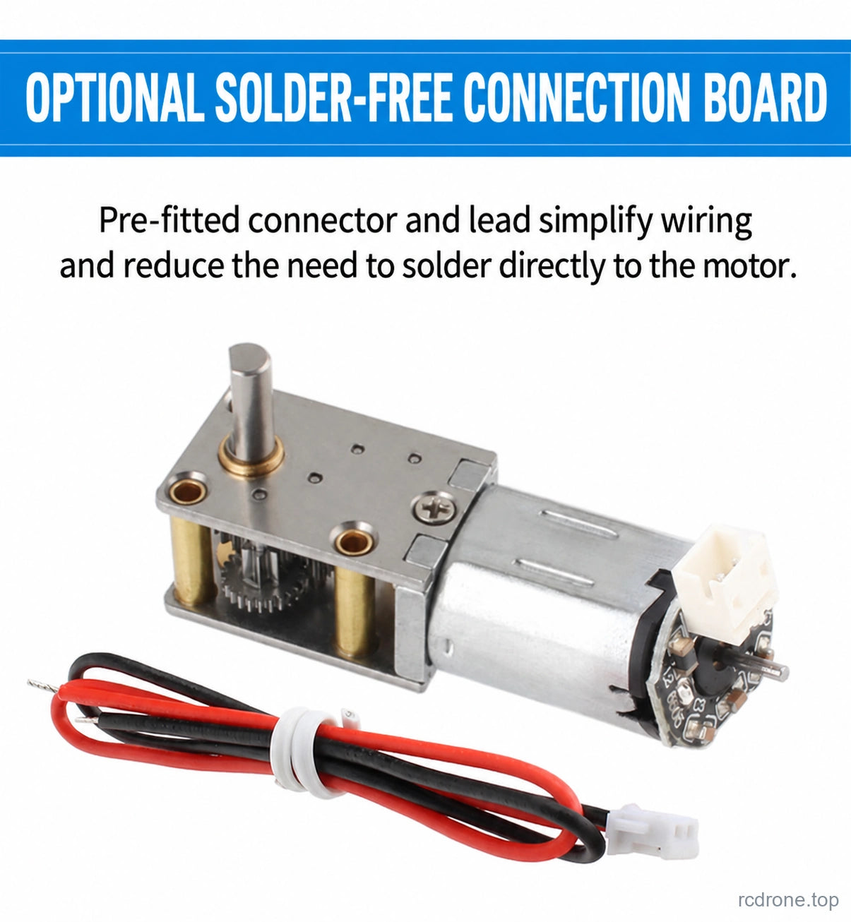 Optional solder-free connection board