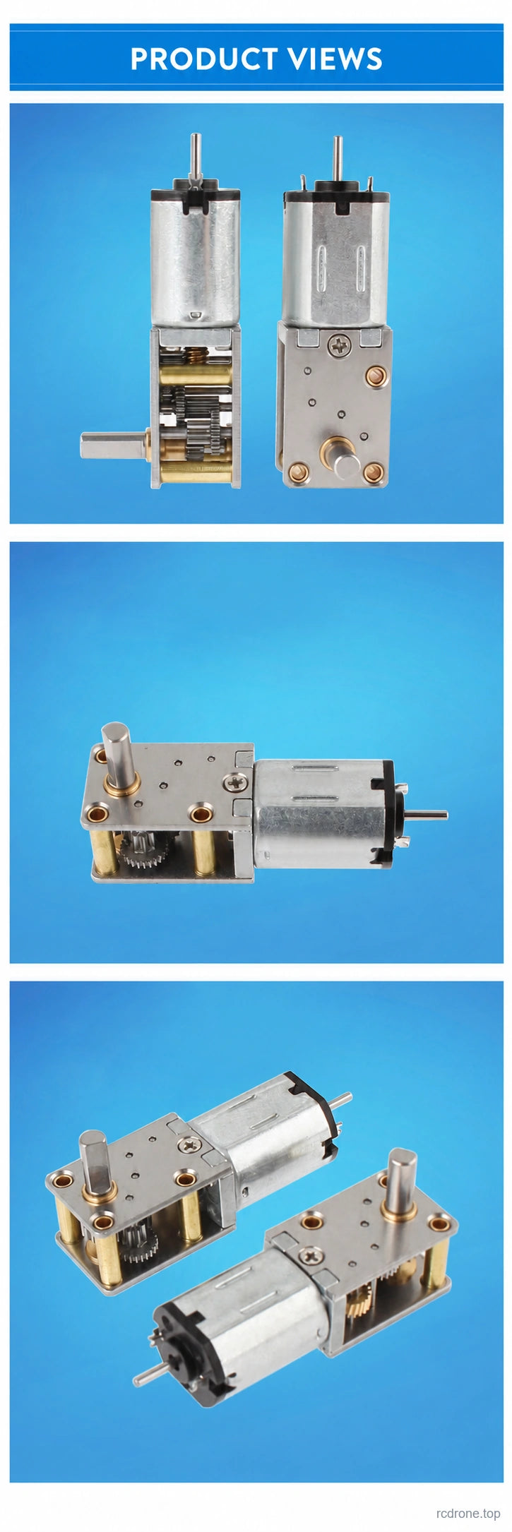 Motor and gear-train views