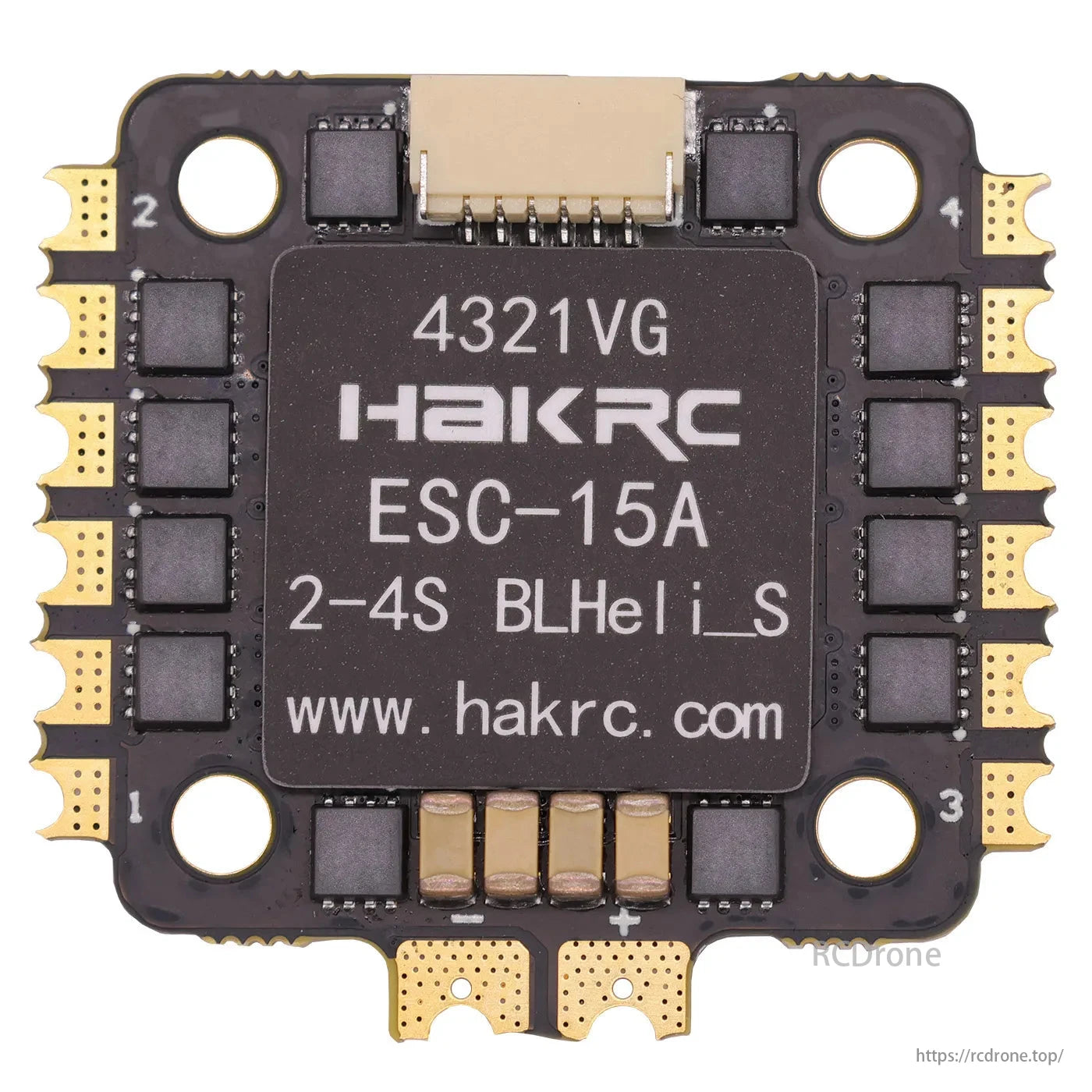HAKRC BLS 15A 4-in-1 ESC, HAKRC ESC-15A 4-in-1, 2-4S BLHeli_S electronic speed controller from www.hakrc.com.