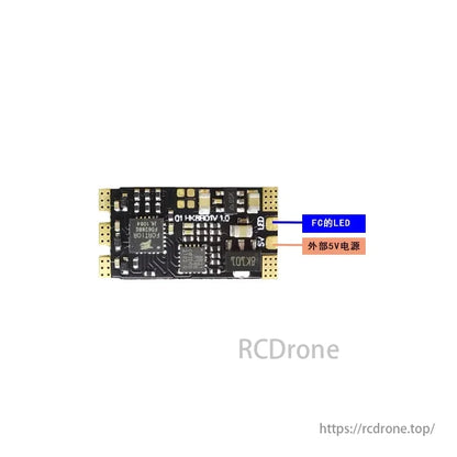 HAKRC BLS 20A BLHeli_S ESC features programmable LED, DShot600, Damped Light, and is FPV racing-ready.