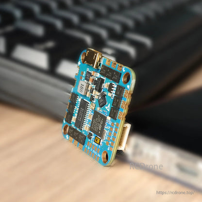 HAKRC F411 40A AIO Flight Controller, HAKRC F411 AIO Flight Controller features STM32F411, 40A BLHeli_S ESC, and 25.5mm mount for quadcopters.