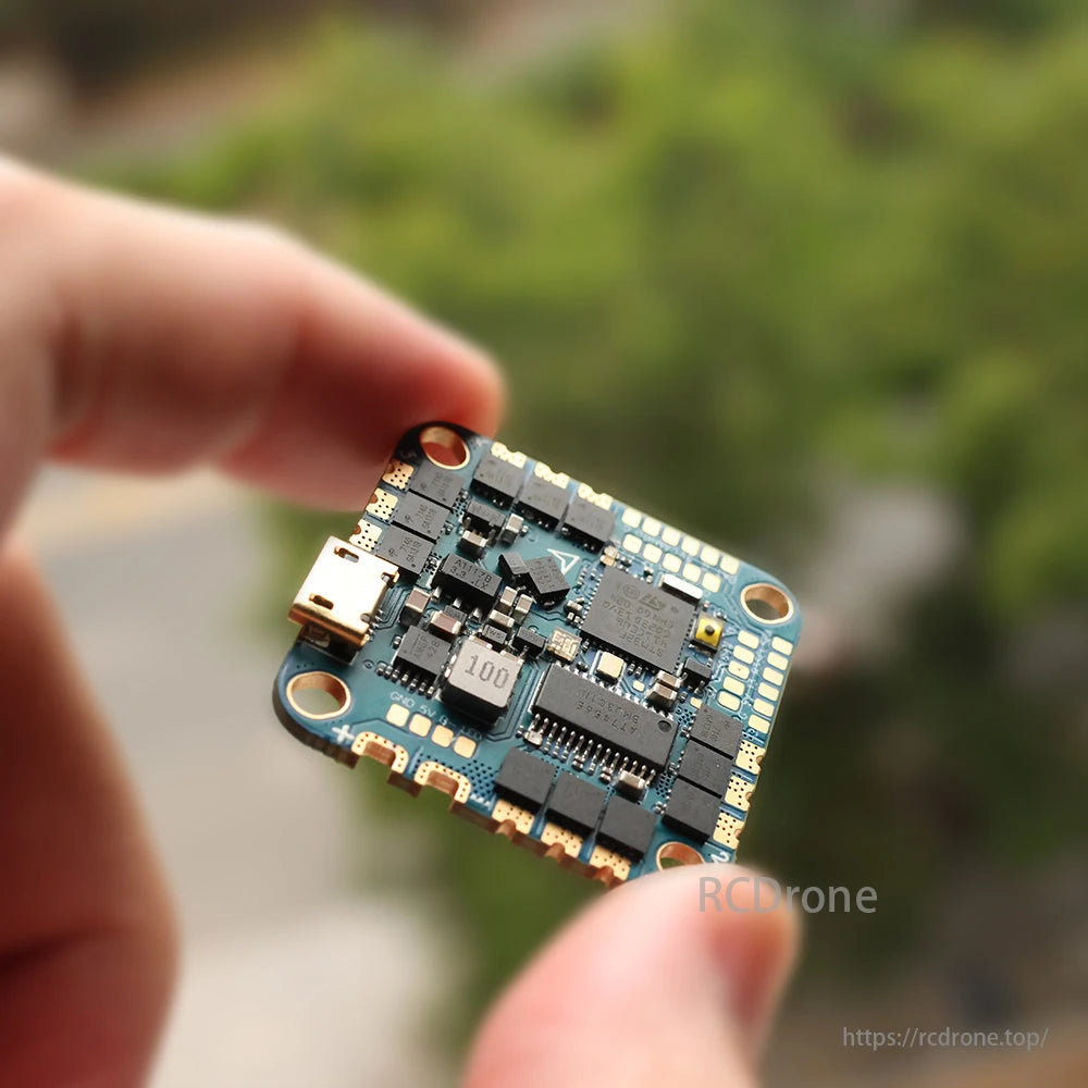 HAKRC F411 40A AIO Flight Controller, HAKRC F411 AIO Flight Controller features STM32F411, BLHeli_S 40A ESC, and compact design for efficient drone performance.