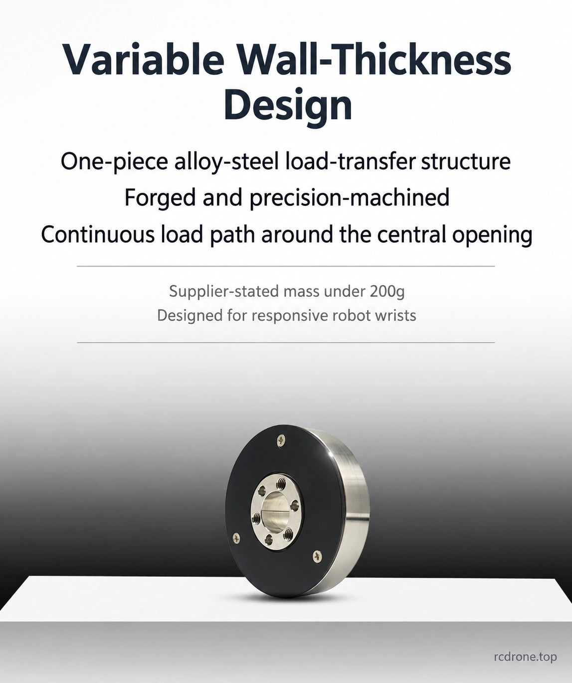 Variable-wall alloy-steel structure and supplier mass statement