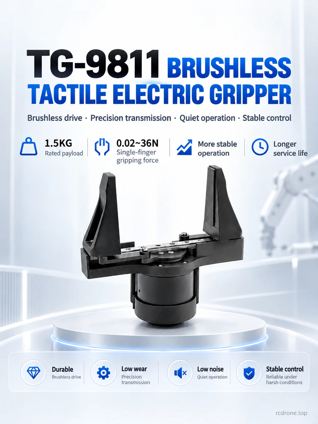 TG9811 supplier payload1.5kg and single-finger force0.02–36N illustration
