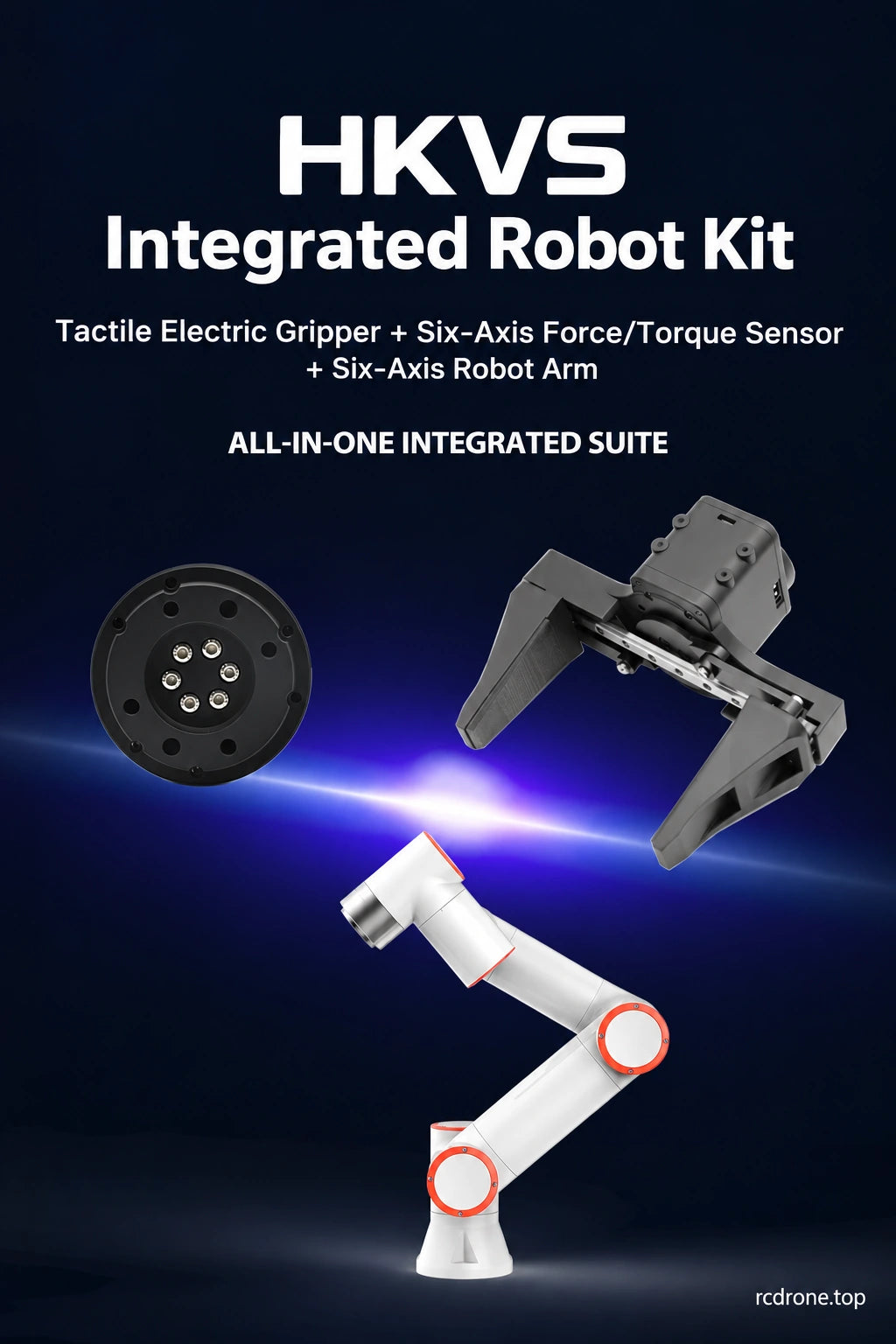 HKVS robot,force-sensor and tactile-gripper kit overview