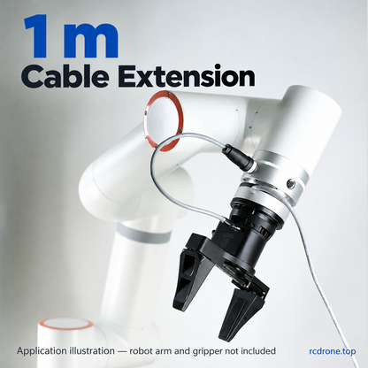 One-meter cable extension only; application image does not include arm or gripper