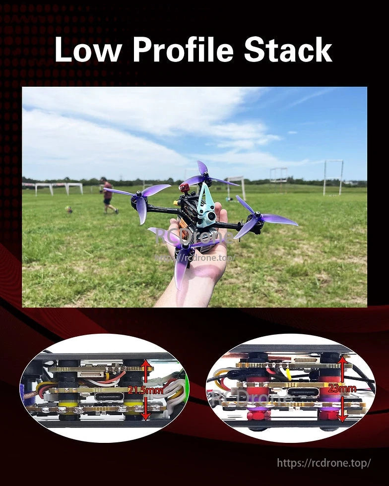 HDZero Halo 4in1 70A ESC, Compatible with 3S-8S setups and designed for smooth integration with modern flight controllers.