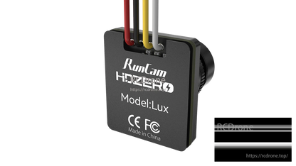HDZero Lux Digital FPV Camera, The RunCam HDZero Lux is a lightweight 720p60 FPV camera with a 1/2" CMOS sensor, designed for drones.