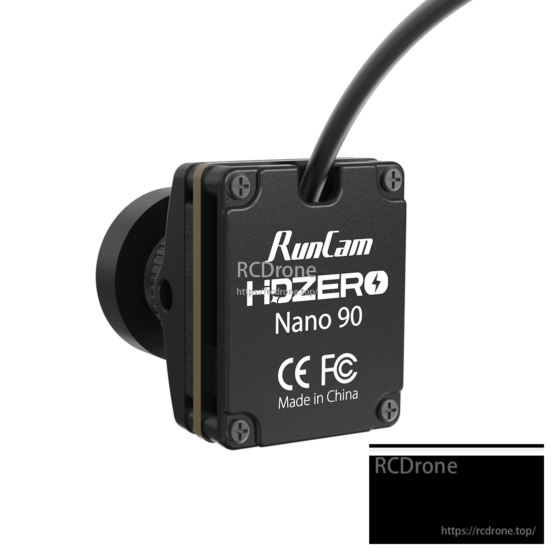 HDZero Nano 90 V2 FPV Camera, The RunCam HDZero Nano 90 FPV camera provides 90FPS, 3ms low latency for digital racing and freestyle drones, made in China.