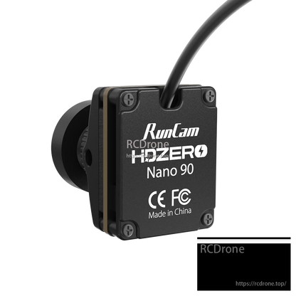 HDZero Nano 90 V2 FPV Camera, The RunCam HDZero Nano 90 FPV camera provides 90FPS, 3ms low latency for digital racing and freestyle drones, made in China.