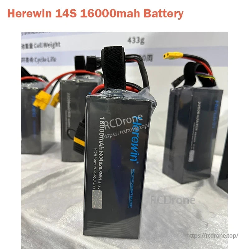Herewin 14S 20C Li-Po Battery, Herewin 14S 16000mAh 20C Li-Po Battery High Performance