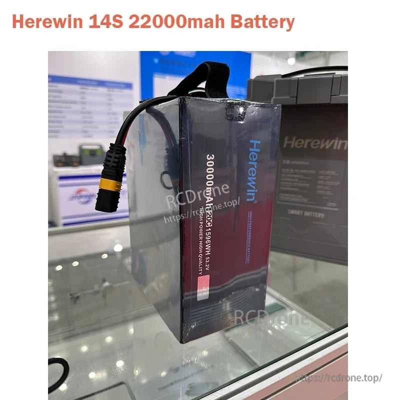 Herewin 14S 20C Li-Po Battery, Each battery is designed for over 500 charge cycles, providing durability and long-term cost savings.