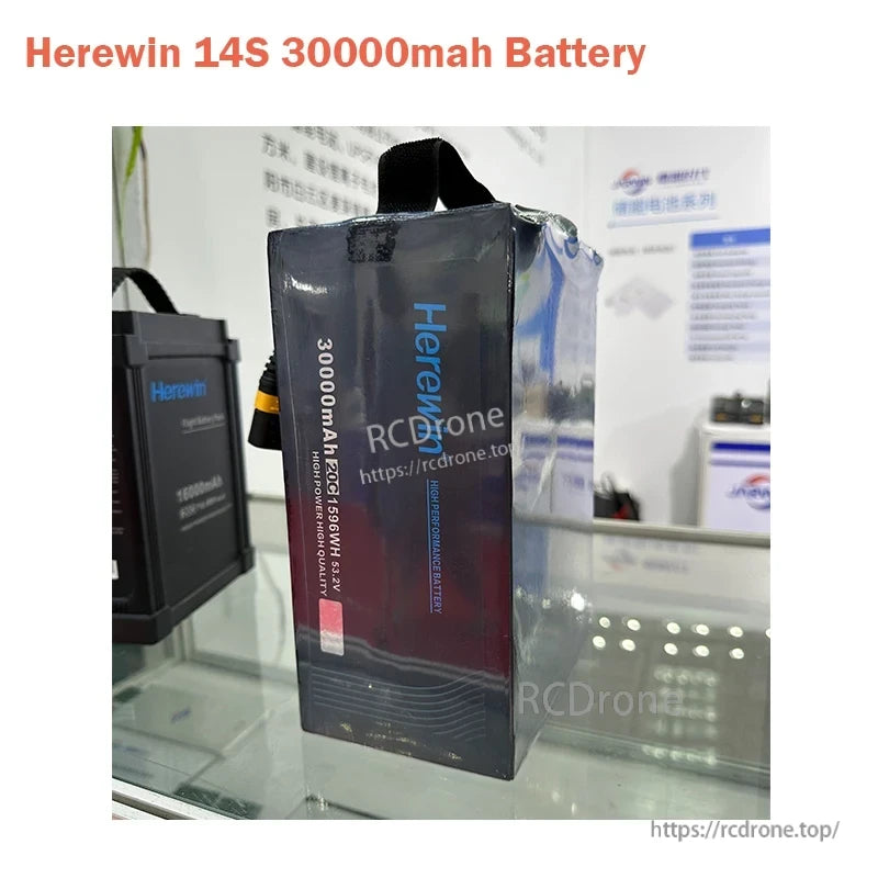 Herewin 14S 20C Li-Po Battery, Drones' high-capacity batteries enable extended flight times, reducing frequency of battery changes and increasing mission efficiency.