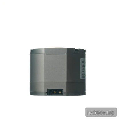 Side and lower connector view of the gray HEXMOTOR 4310 housing with part of the specification label visible.