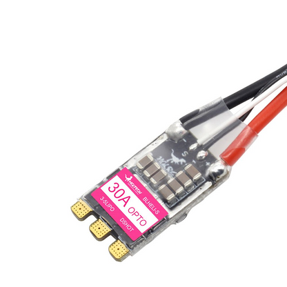 HGLRC 30A BLHeli_S 16.5 BB2 ESC board with motor wires and solder pads