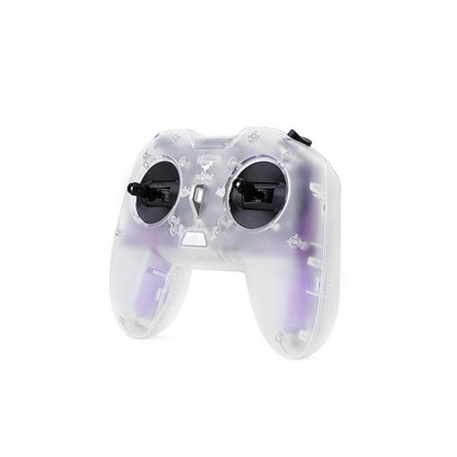 HGLRC C1 Remote Controller front view with dual joysticks and translucent white shell
