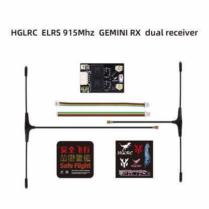 HGLRC ELRS GEMINI RX dual receiver 2.4G/915Mhz - HGLRC Company