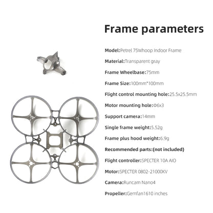 HGLRC Petrel 75Whoop V2 Ultra-light Indoor Frame for FPV Racing Drone - HGLRC Company