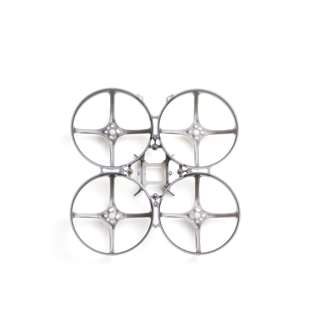 HGLRC Petrel 85Whoop 85mm indoor whoop frame top view with four duct rings