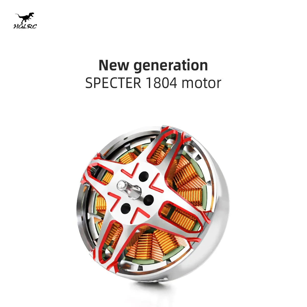 HGLRC SPECTER 1804, The HGLRC Specter 1804 brushless motor has a KV rating of 2450-3500, suitable for FPV racing applications.