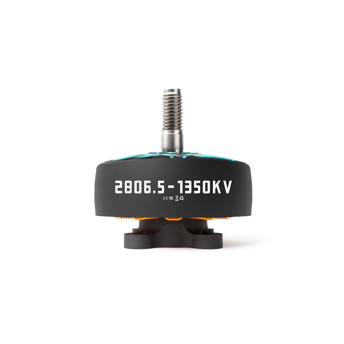 HGLRC SPECTER 2806.5 1350KV brushless motor front view with 5mm threaded shaft