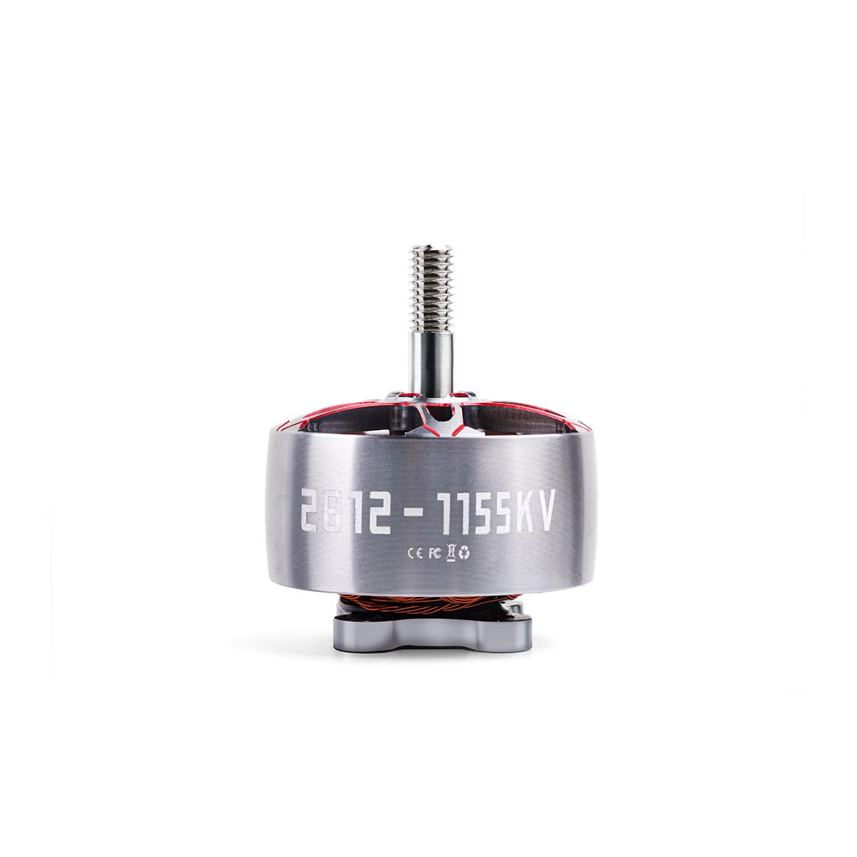 HGLRC SPECTER 2812 1155KV brushless motor side view with 5mm threaded shaft