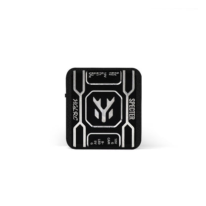 HGLRC SPECTER F722 Mini FPV Flight Controller top view with SPECTER logo and solder pad labels
