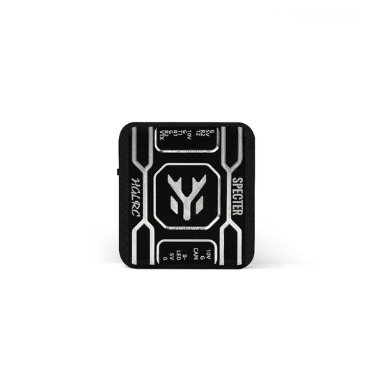 HGLRC SPECTER F722 Mini FPV Flight Controller top view with SPECTER logo and solder pad labels